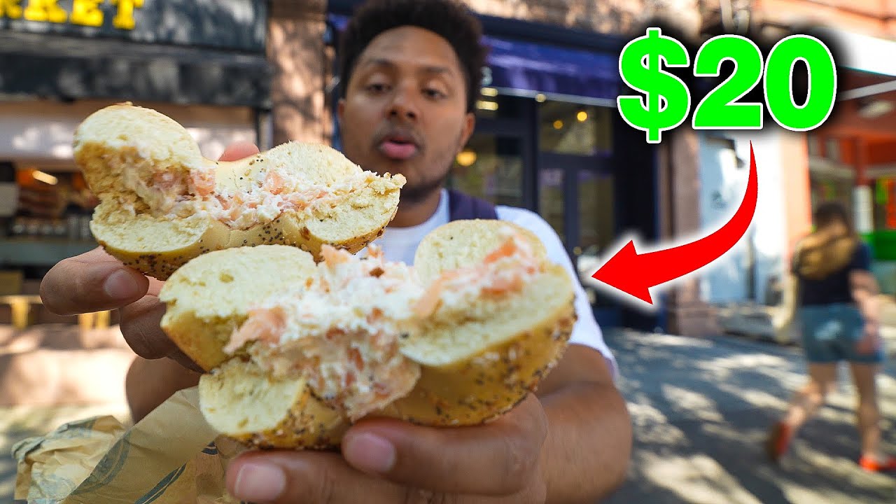 Probando Los Mejores BAGELS de Nueva York
