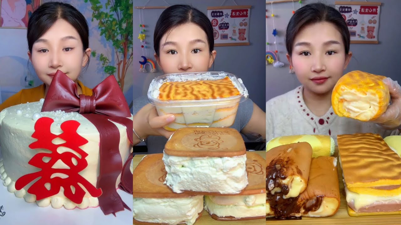 Asmr Challenge Cake 🍰🎂 Dessert 🎂 Chocolate 🍫 Tiramisu cheesecakes #asmr #cake #creamy #dessert 