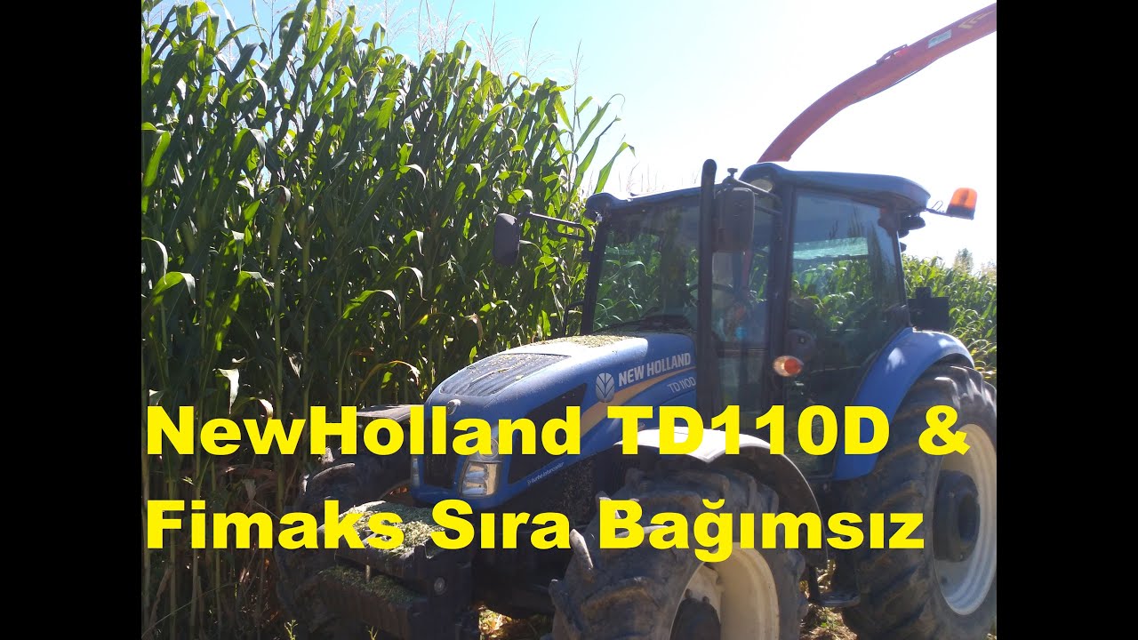 New Holland TD110D & Fimaks BigDrum 1250 Sıra Bağımsız Mısır Slaj Makinesi