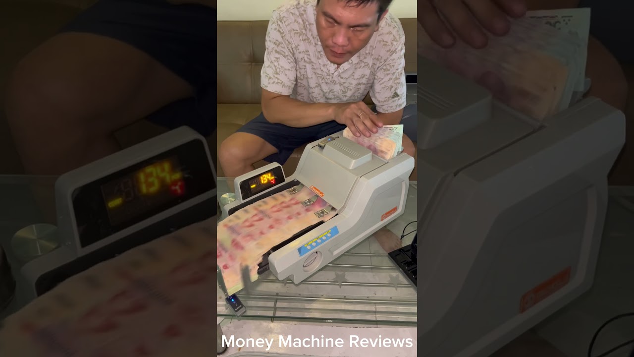 ASMR Money Counting Machine | So Satisfying! 💵 #notalkingasmr #oddlysatisfying #relaxingsounds