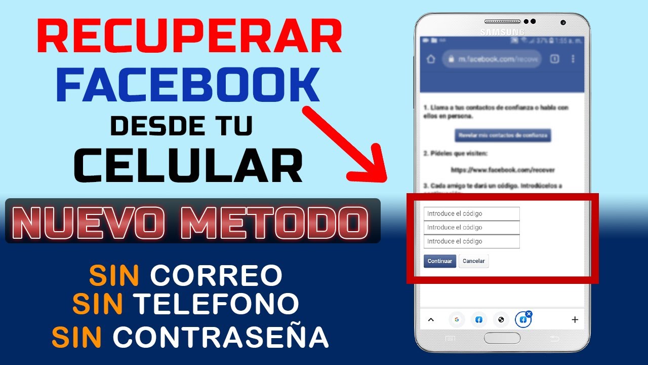 Como Recuperar tu Cuenta de Facebook Sin Correo, Sin Teléfono y Sin Contraseña | desde el Celular