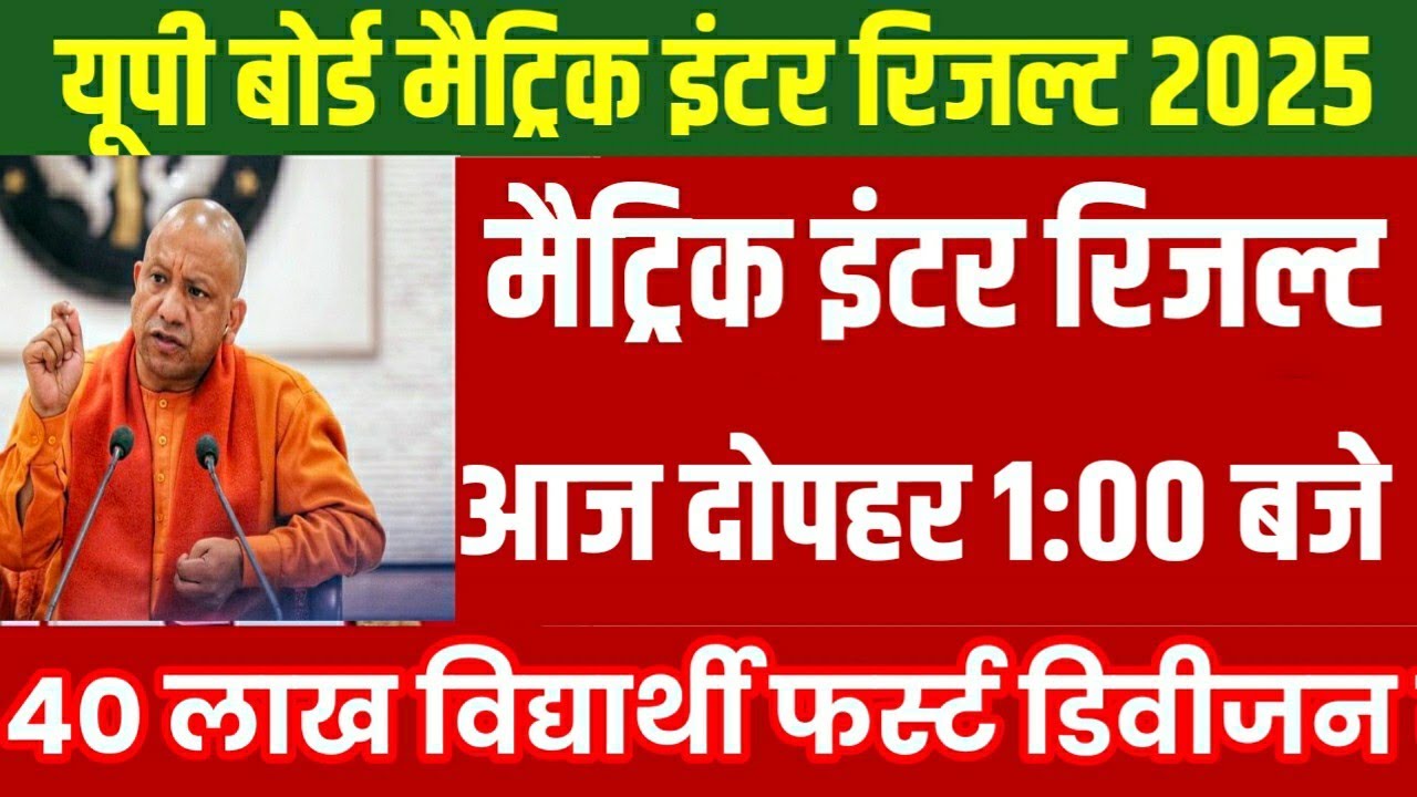 Up Board Result 2025 Announced/UP Board 10th 12th Result Kab aayega up board result check Kaise kare