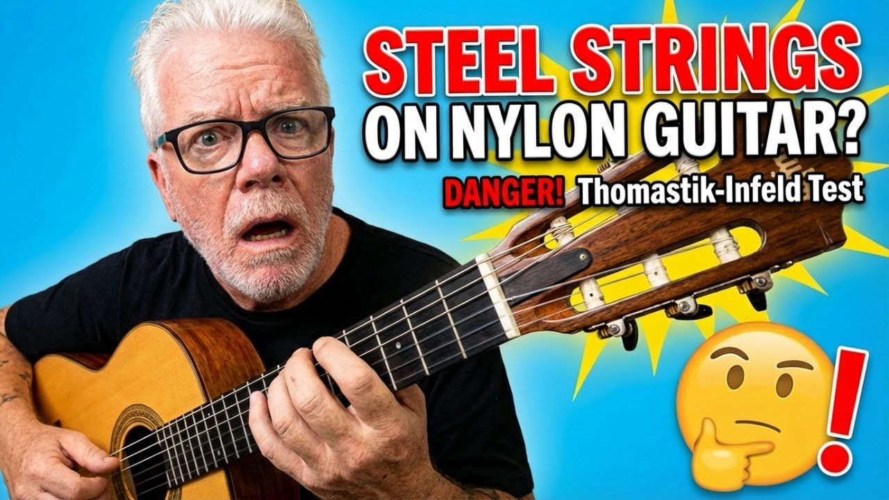 Can You Put Steel Strings on a Nylon Guitar? Thomastik-Infeld KF110 Flatwound Test