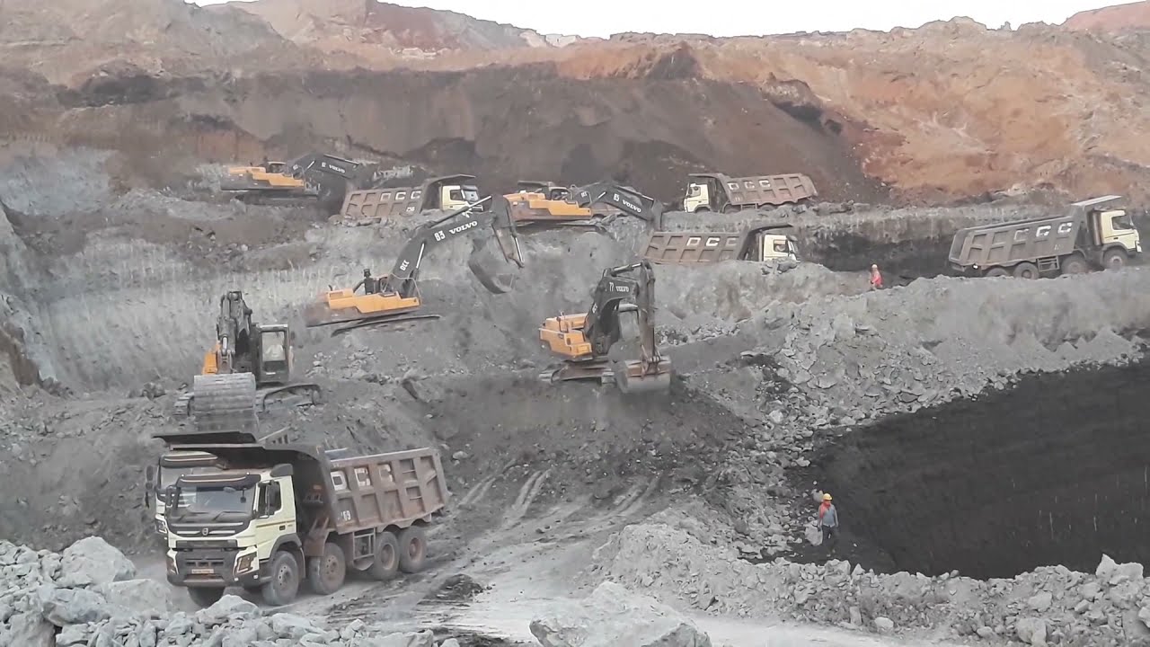 || 7 EXCAVATOR PRODUCTIO II OPENCAST SAFEST MINING VIDEO II Safe Mines || MINING RELATED ALL VLOG ||