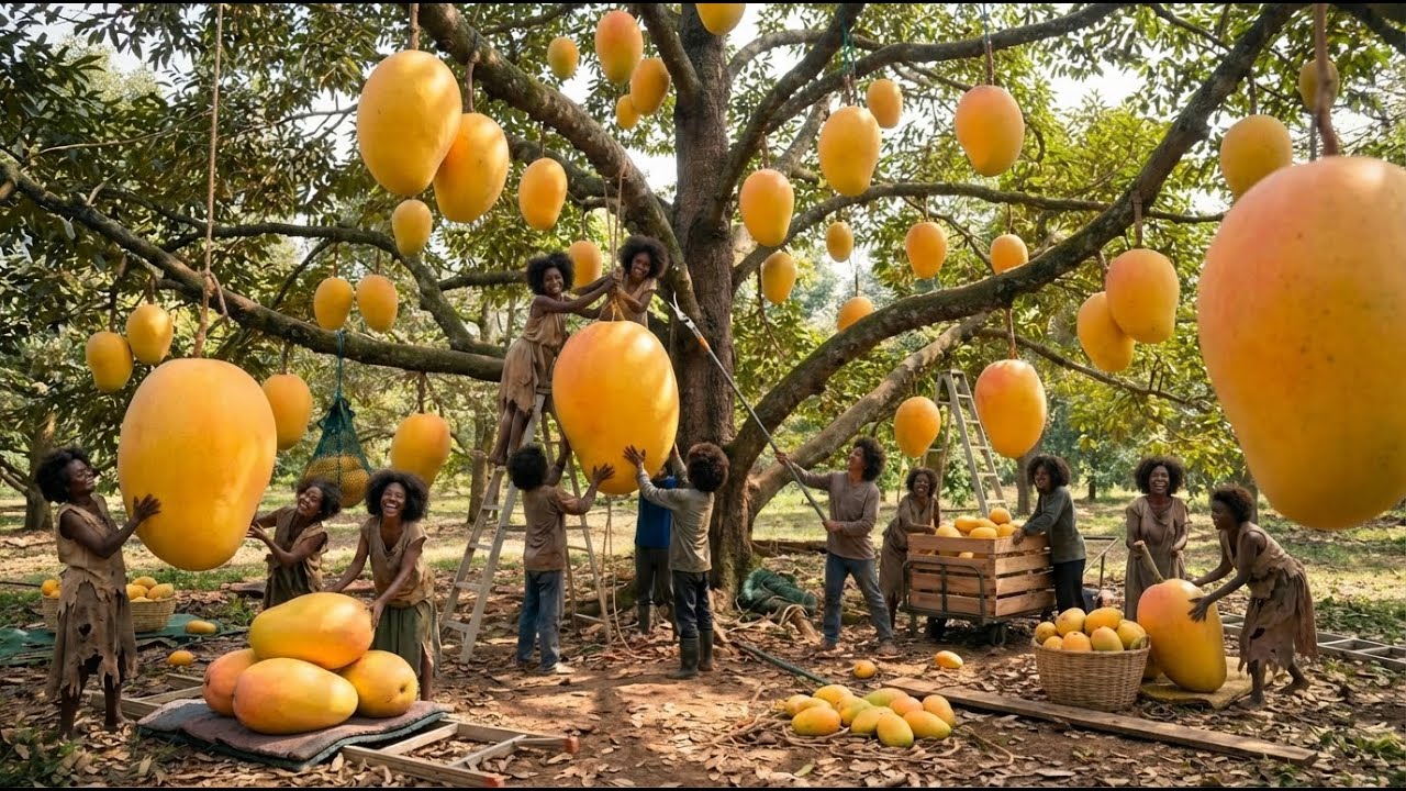 Inside the Sweet Honey Mango Harvest – (Full Process) How a Massive Bumper Crop Is Grown
