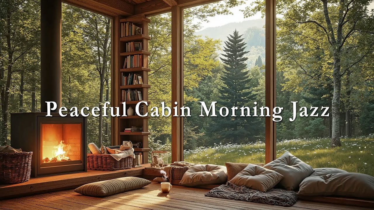 Peaceful Cabin Morning Jazz 🌿 Warm Wood, Soft Light & Smooth Jazz to Begin the Day