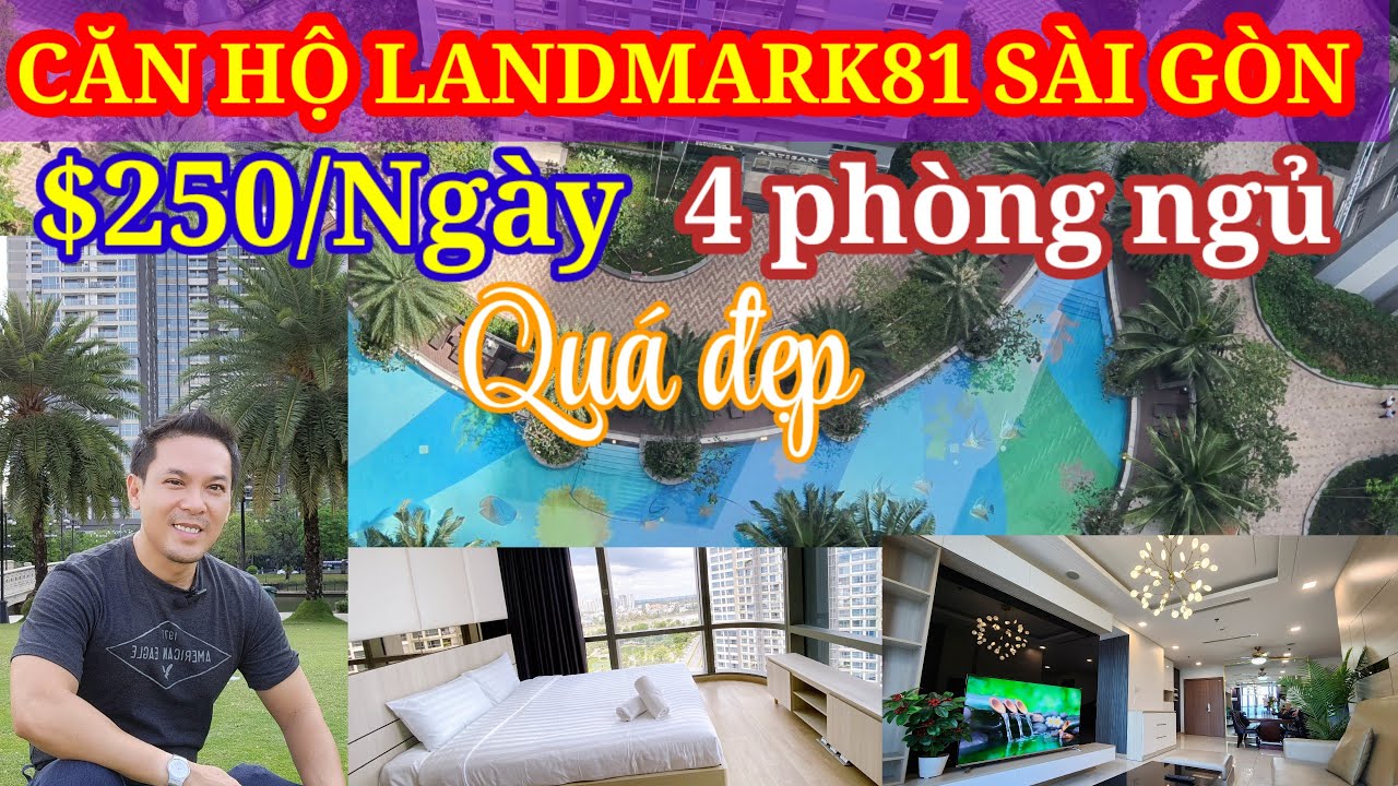 View quá đẹp căn hộ Landmark81 xịn sò với 4 phòng ngủ giá bao nhiêu một ngày? || Nick Nguyen