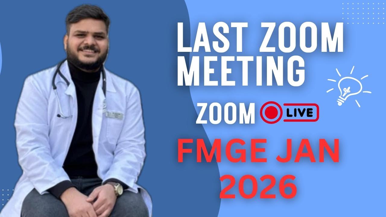Last Zoom Meeting for FMGE Jan 2026 Mentorship Batch