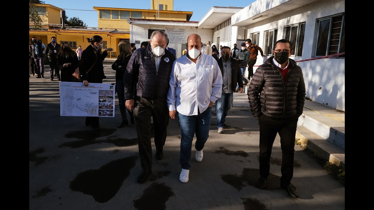 Supervisión de obras en el hospital El Zapote