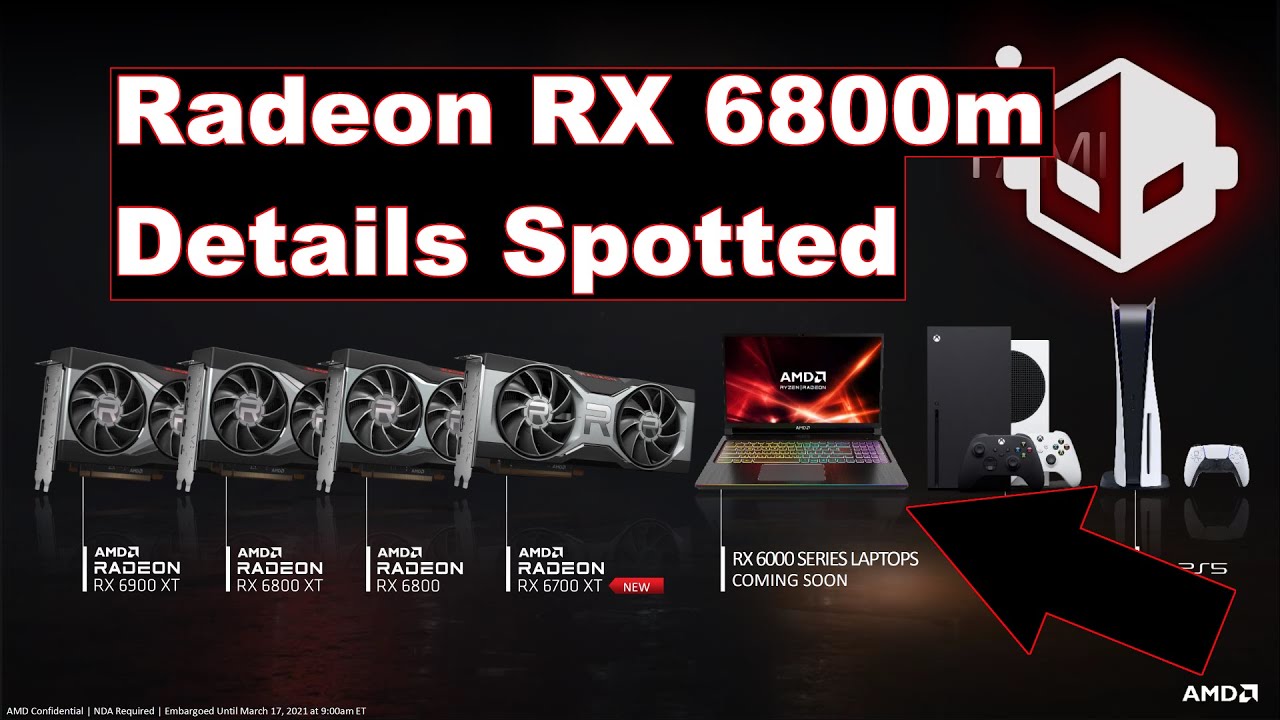 AMD Radeon RX 6800M RDNA2 High End Mobility GPU Spotted