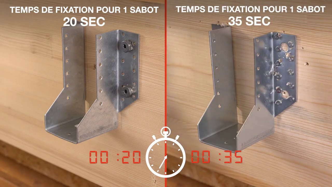 Vis à bois pour connecteur - tête hexagonale - Torx - SS-H | Bricozor