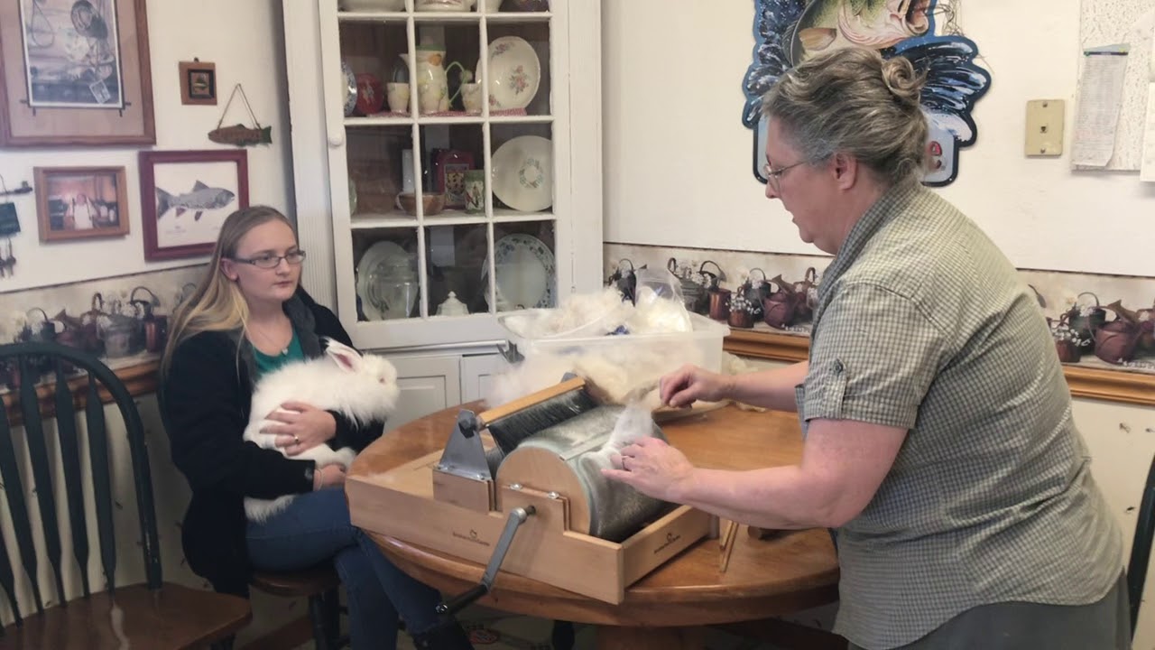 Spinning Angora Wool from Start to Finish