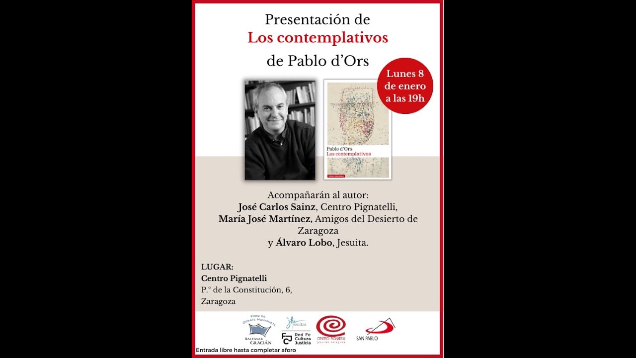 Presentación de los contemplativos de Pablo d´Ors
