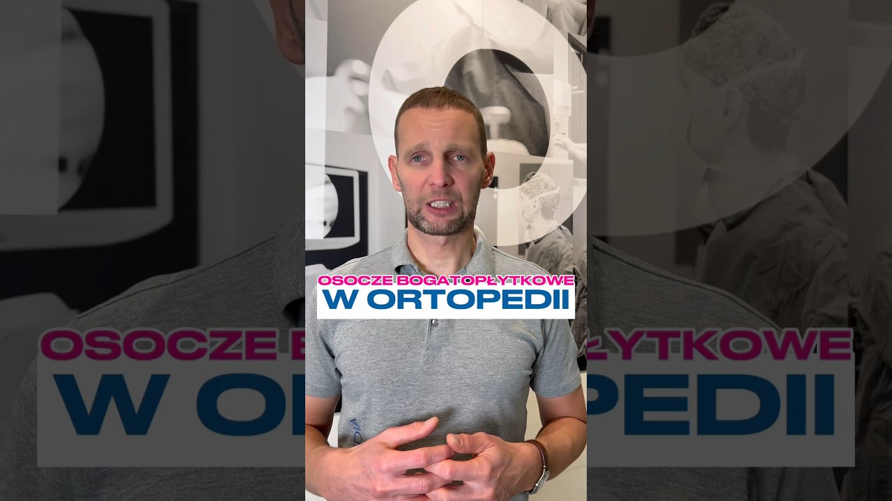 Kiedy stosujemy osocze bogatopłytkowe w nowoczesnej ortopedii❓ #ortopeda #piotrkominiak #novum