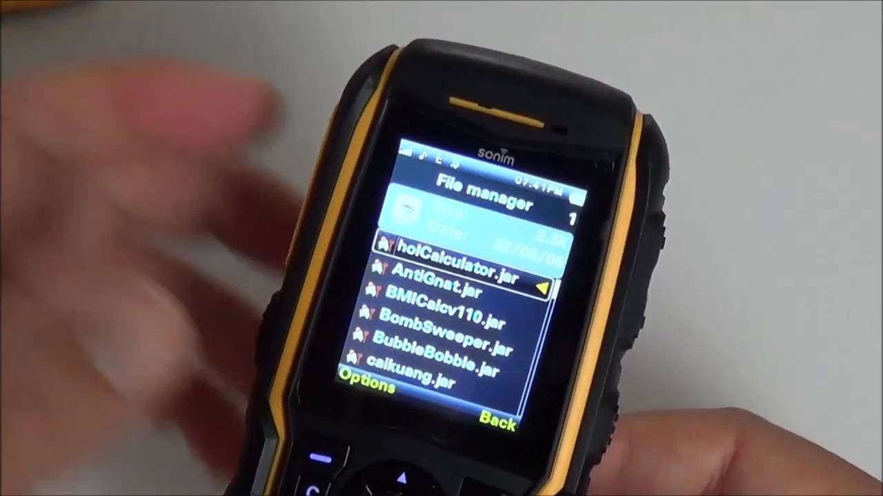 Sonim XP3300 Force cellphone GPS camera Java Apps test