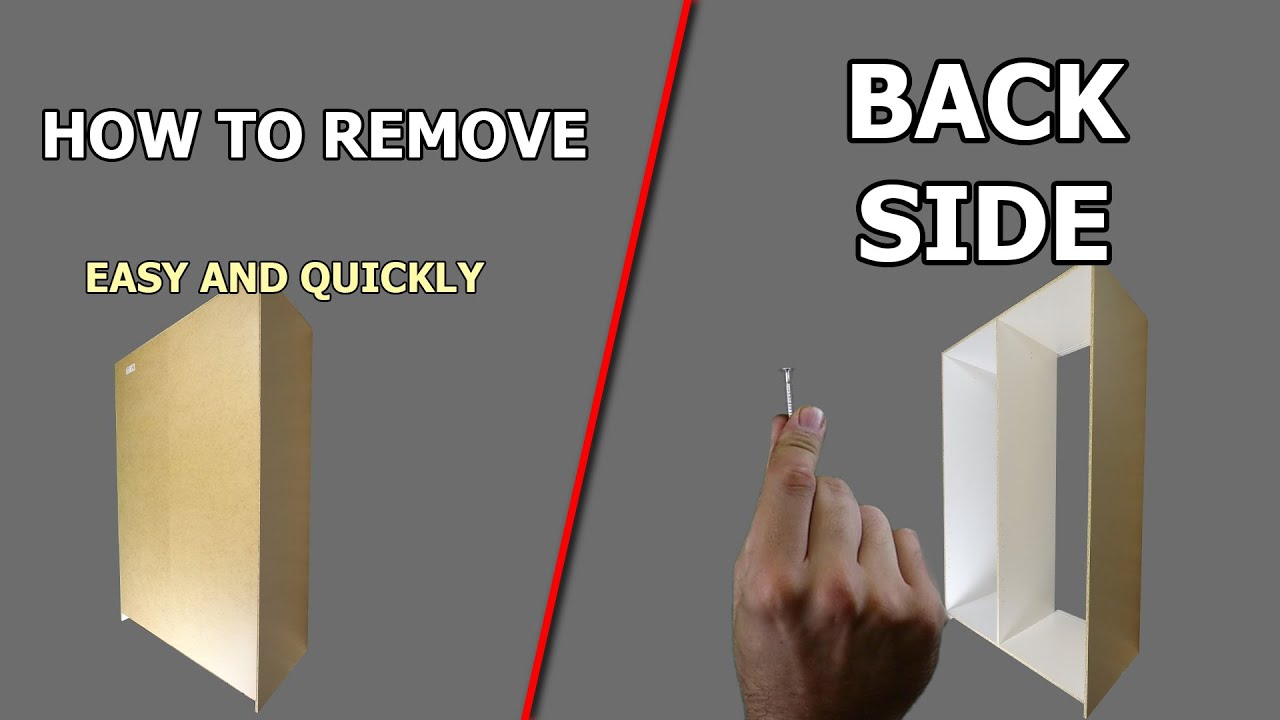 How to remove | Ikea BACK SIDE | Put It Together