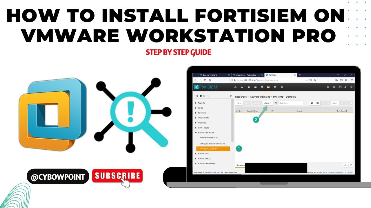 Как установить FortiSIEM VM 7.3.2 Supervisor All-in-One на VMWARE Workstation Pro