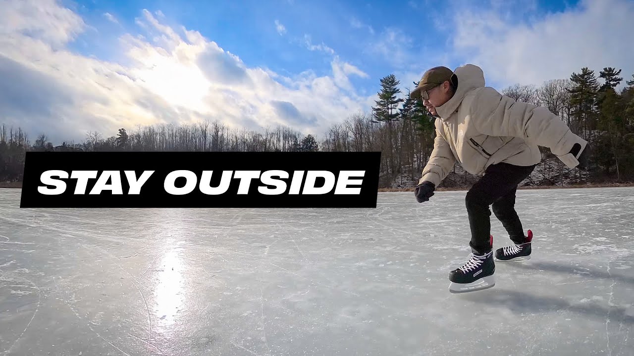 ice skating on frozen lakes into the new year