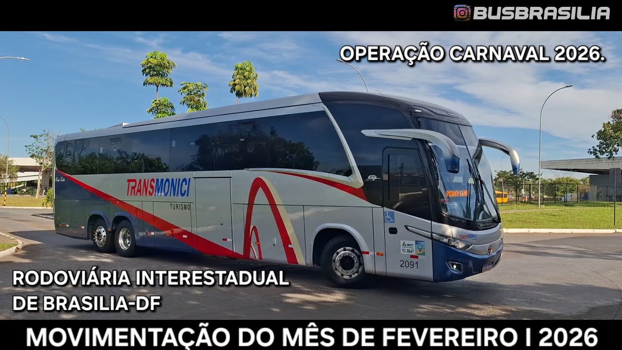 OPERACAO CARNAVAL 2026 I MOVIMENTAÇÃO NA RODOVIÁRIA INTERESTADUAL DE BRASILIA-DF I  13 FEVEREIRO 