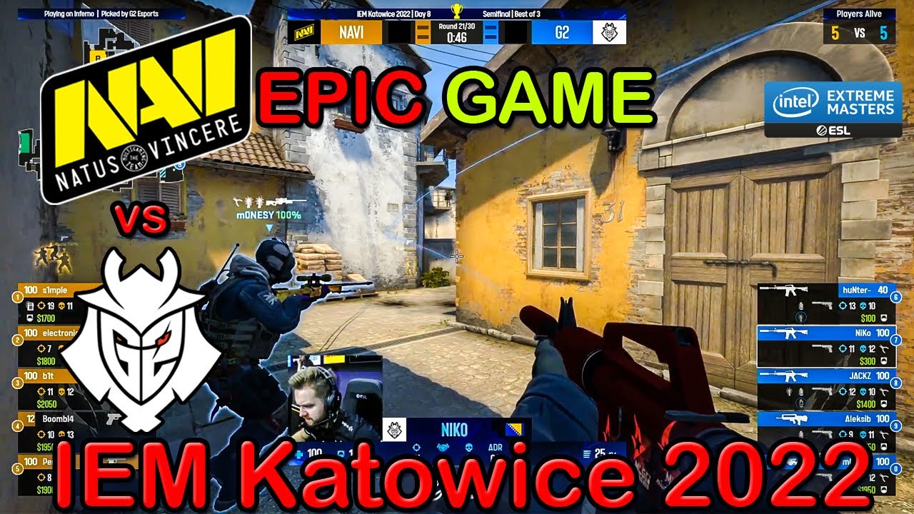 CS:GO HIGHLIGHTS - NaVi vs G2 [EPIC GAME][IEM Katowice 2022 | Playoffs | Semi-Final | BO3]