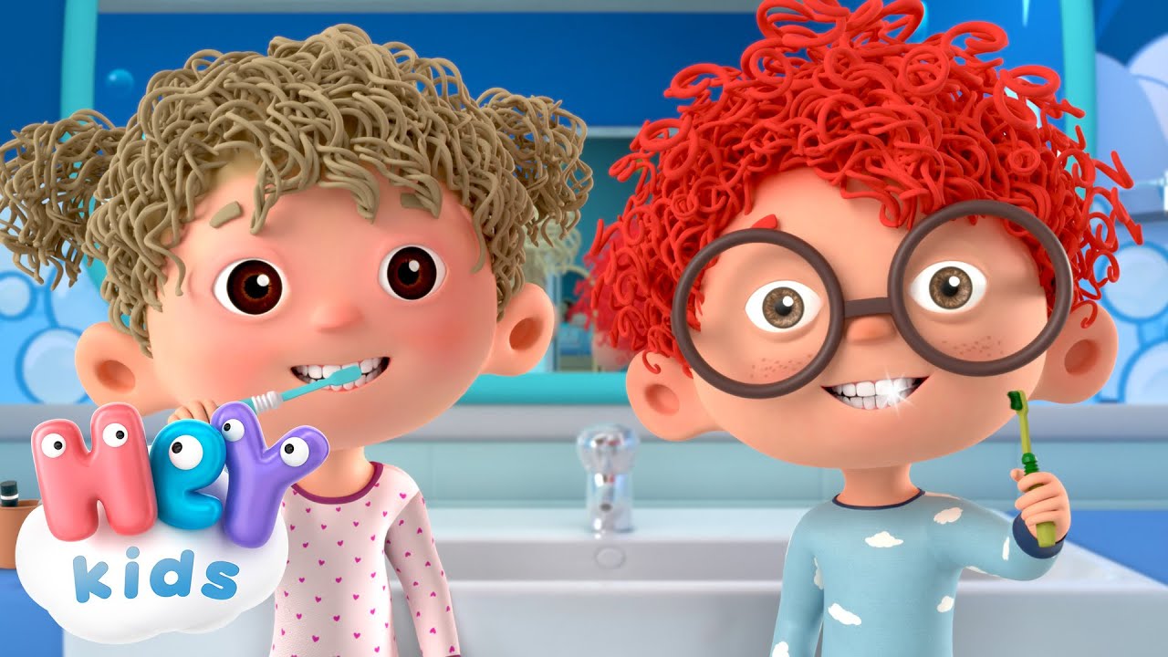 Z&auml;hne putzen 🪥 | Lied f&uuml;r Kinder | HeyKids Kinderlieder TV