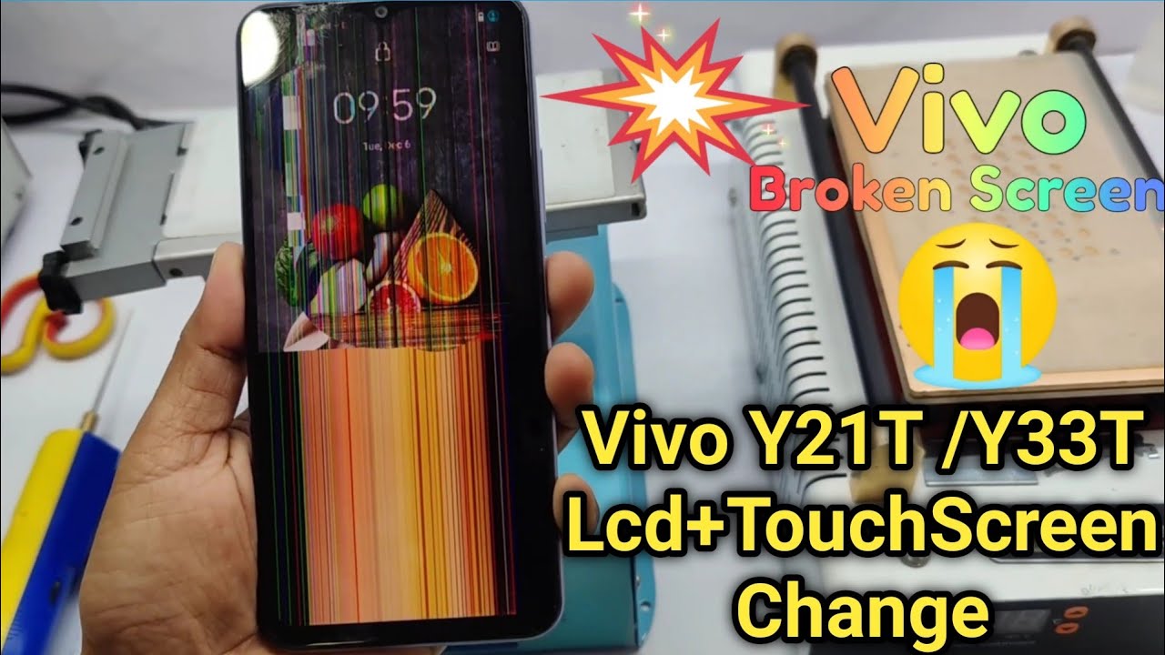 Vivo Y21T/Y33T Broken Screen Touch Combo Replacement || How to change vivo touch display restoration