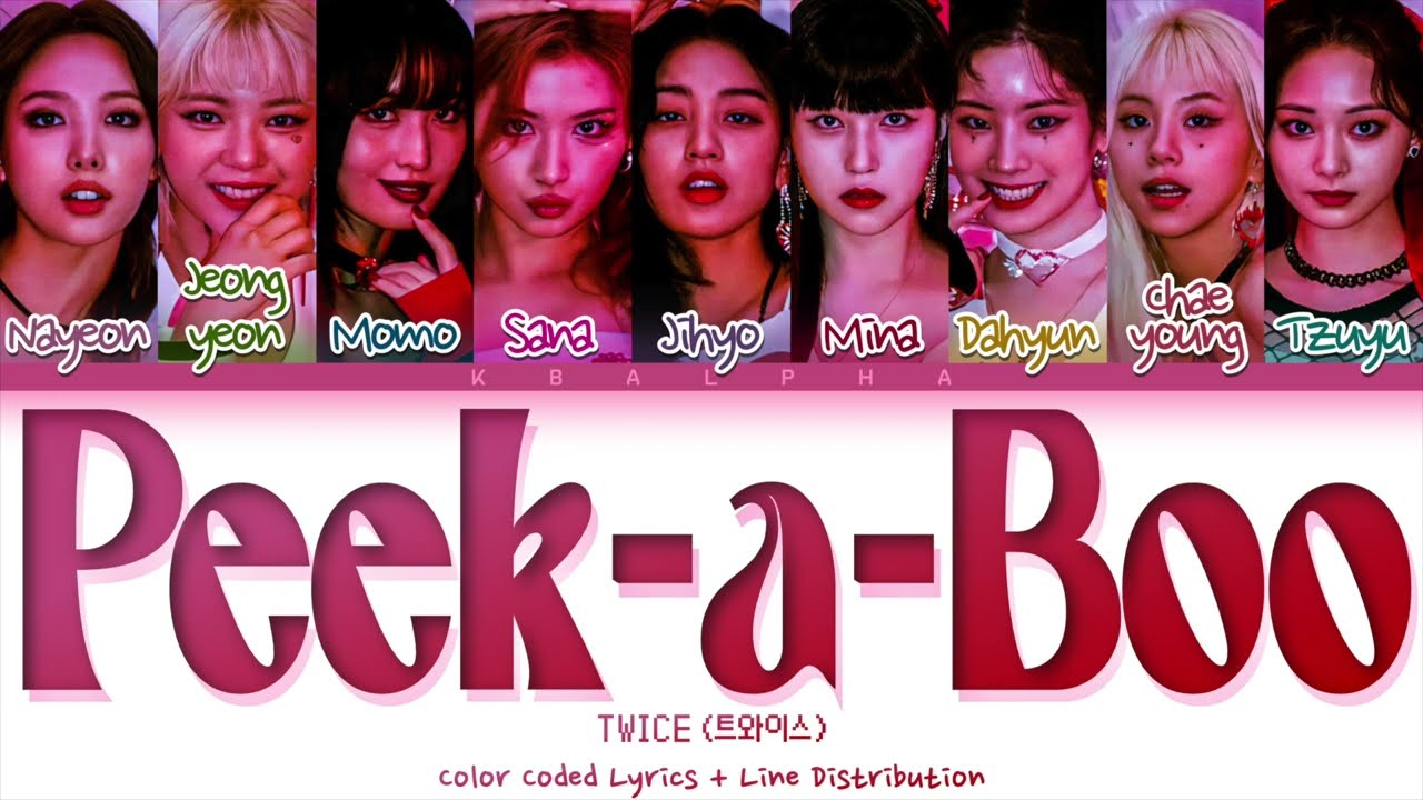 How would Twice(트와이스) sing 'Peek-A-Boo' by Red Velvet(레드벨벳) (Color Coded Lyrics+Line distribution)