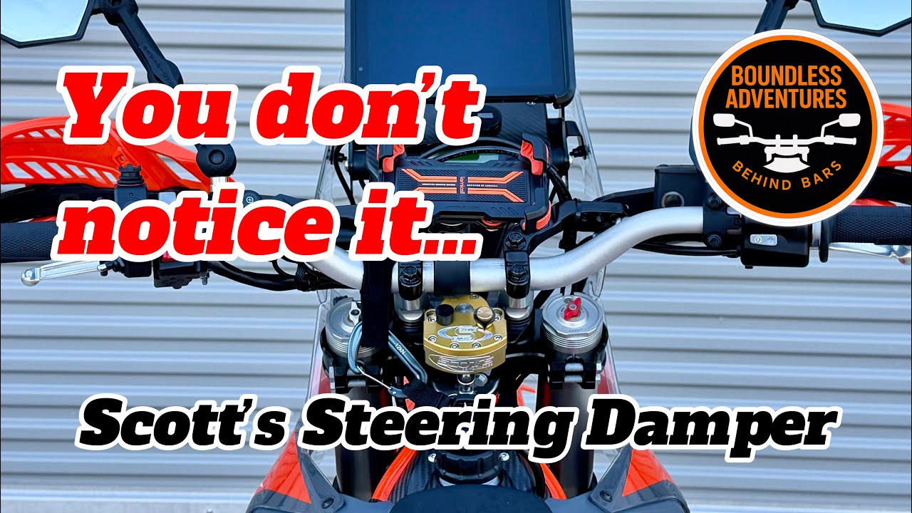 Scotts Steering Damper on the KTM 690 — You Don’t Notice It (That’s the Point)