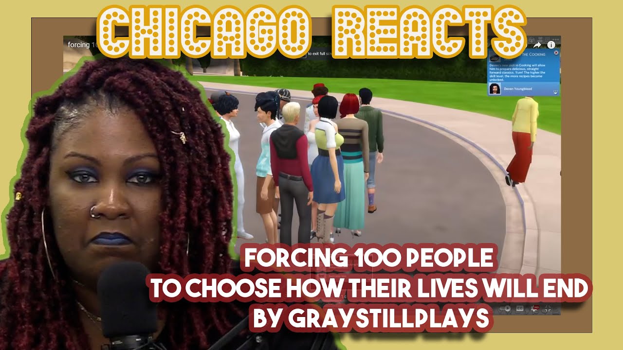 forcing 100 people to choose how their lives will end by GrayStillPlays | First Chicago Reacts