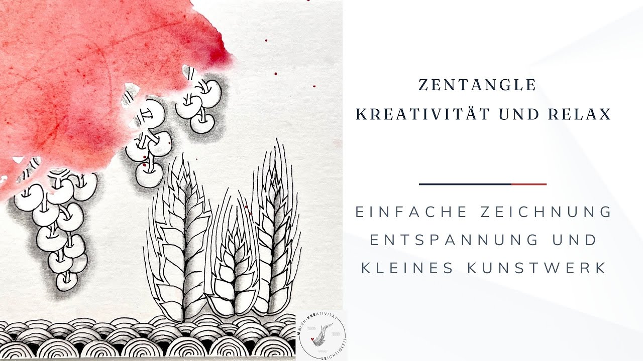 ZENTANGLE || Muster für Anfänger || Entspannung und Kreativität