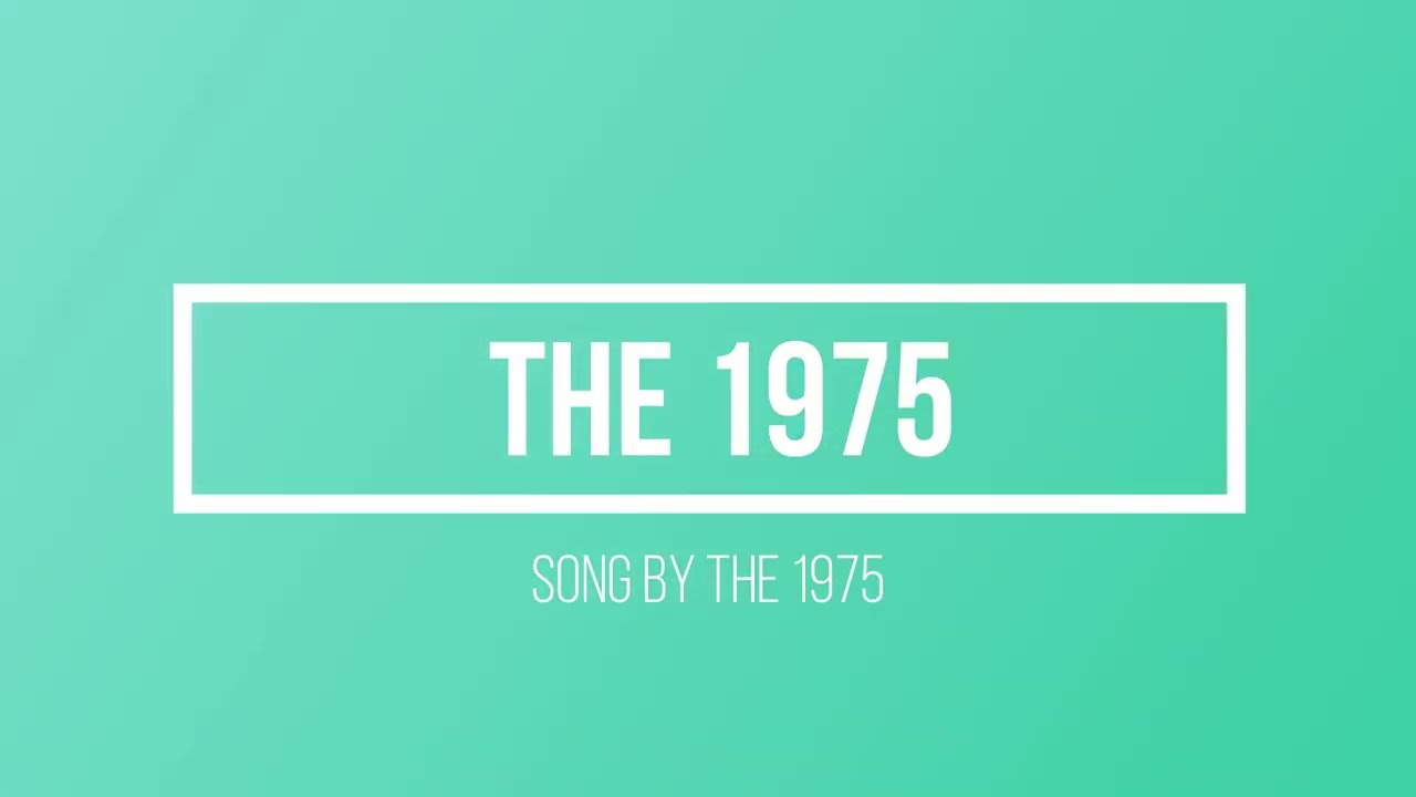 The 1975 - Art and Literary Aesthetics