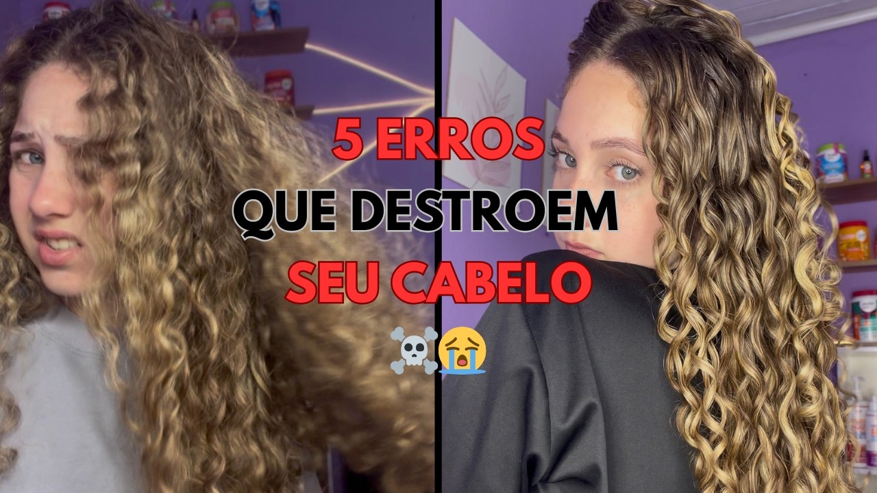 PARE DE FAZER ISSO! 5 erros que estão destruindo seus cachos em 2026 #cabelocacheado #cacheadas