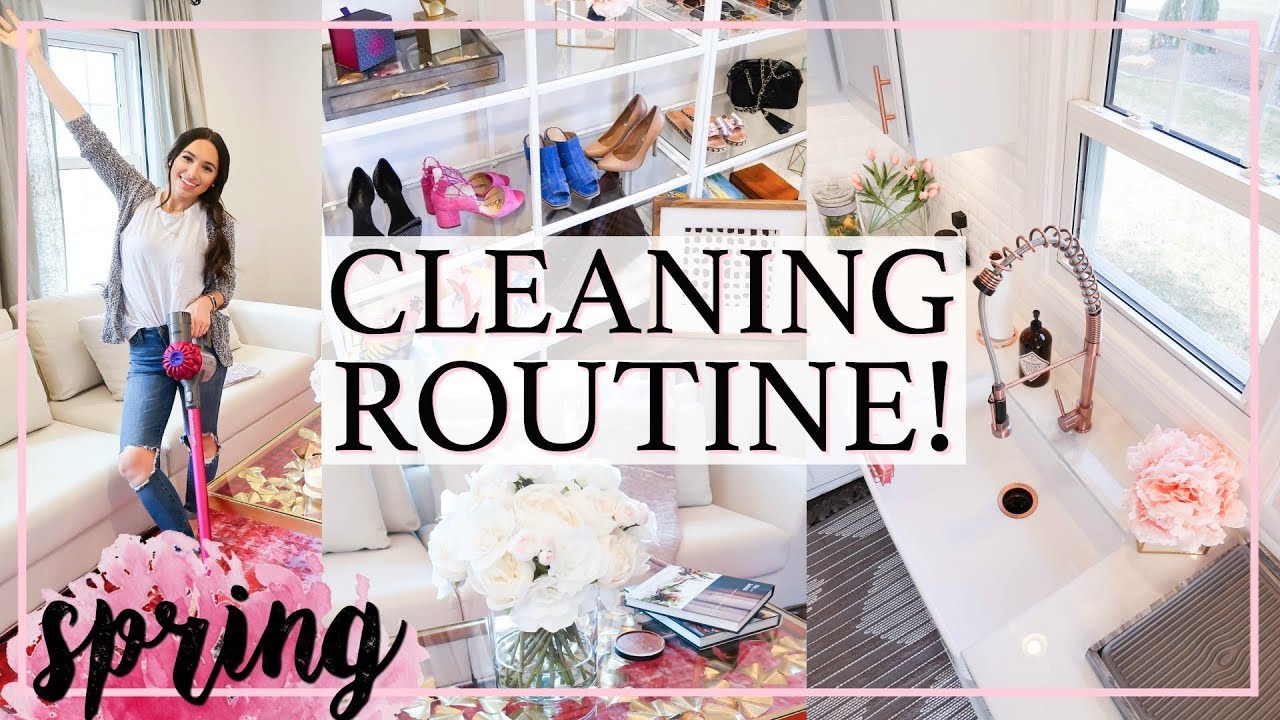 SPRING 2018 CLEAN WITH ME & MINI HOUSE TOUR! | Alexandra Beuter