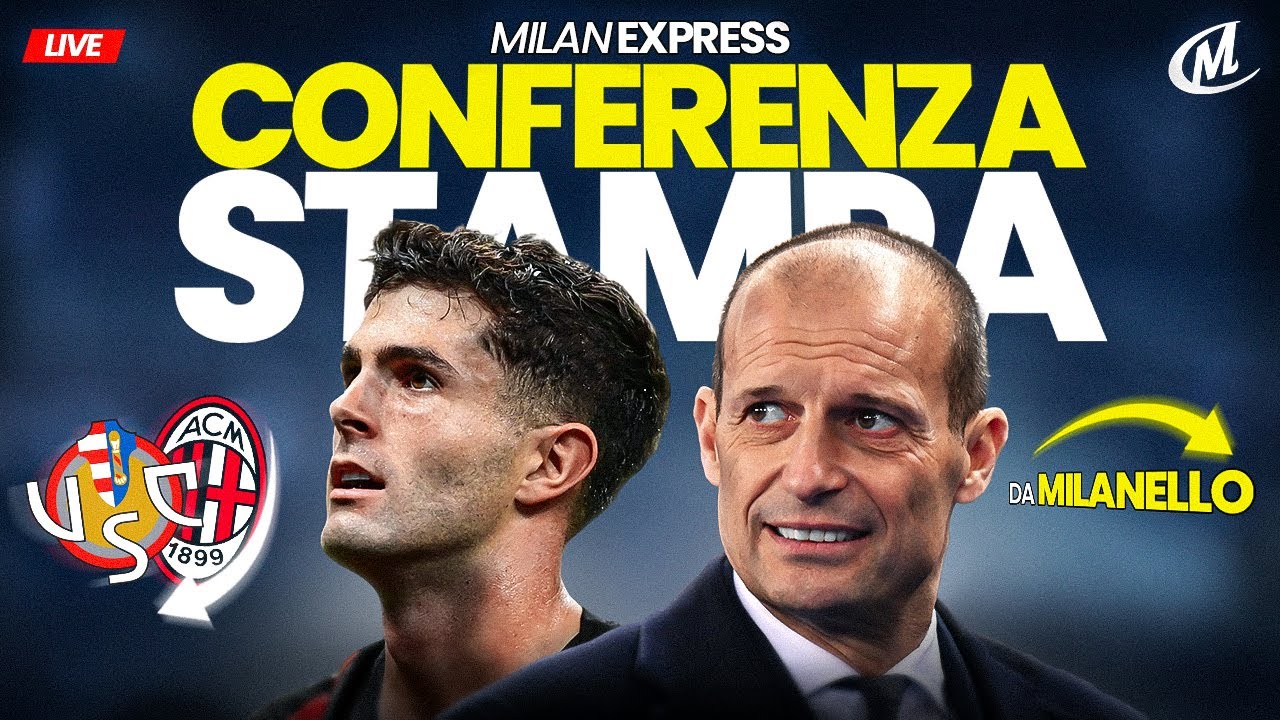 Conferenza ALLEGRI - Si riparte da Leao-Pulisic? - live da Milanello