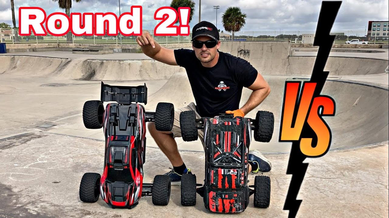 Traxxas XRT VS Arrma Outcast 8s Round 2!