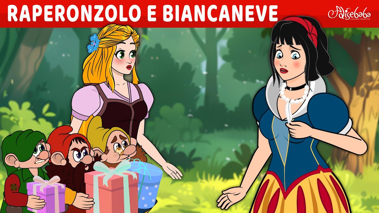 Raperonzolo - La collana di piume per Biancaneve 🪶💛 | Storie Per Bambini Cartoni Animati