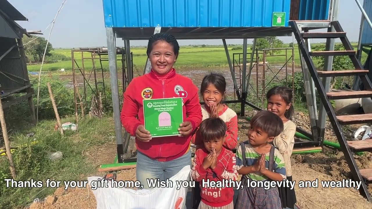 House no.681(HFO 182) gifted by  Shelter Real Estate︱Global Village Housing