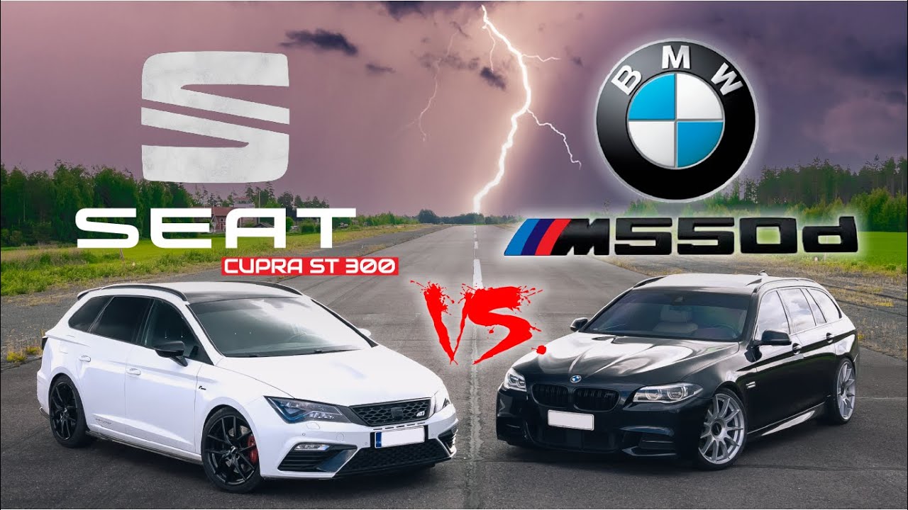 PERHEFARKKUJEN TAISTO | 470hp Cupra vs. 460hp BMW M550D | EPÄONNEKAS KÄÄNNE...
