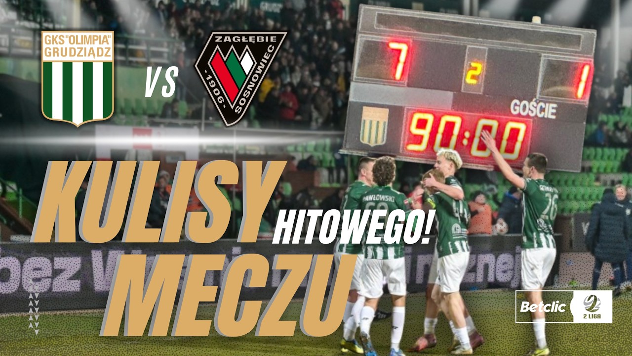 CO TO BYŁ ZA MECZ?! WYGRYWAMY 7:1! TAK SIĘ TWORZY HISTORIĘ! - KULISY OLIMPIA VS ZAGŁĘBIE SOSNOWIEC 🔥