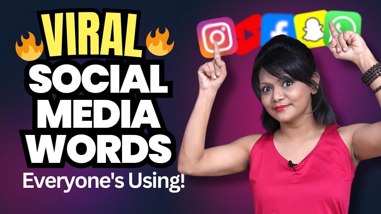 10 VIRAL Social Media Words Everyone's Using! 🔥 | Instagram & TikTok |  English Slang Vocabulary