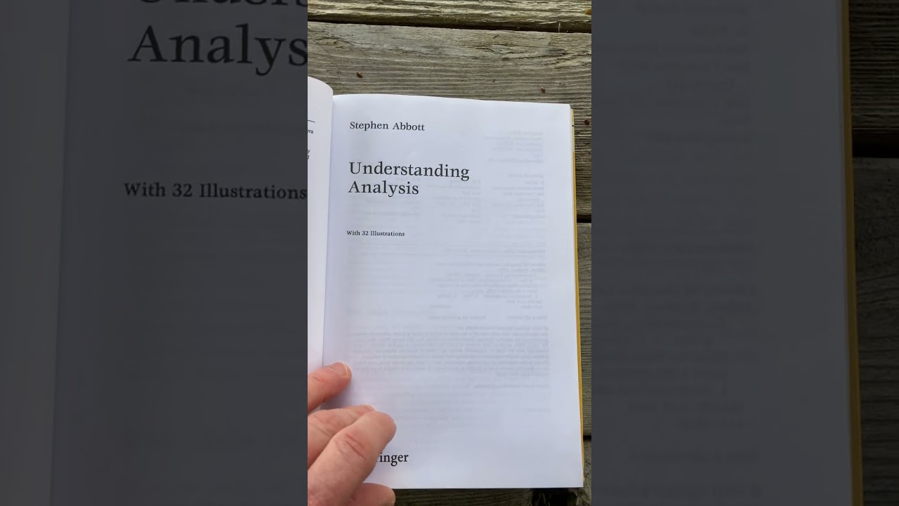 How to Understand Analysis