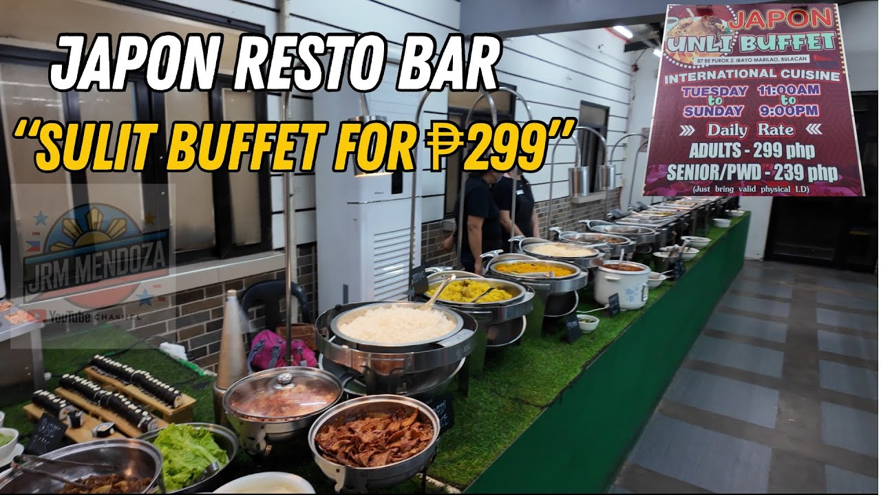 [4K] JAPON UNLI BUFFET RESTO BAR FOOD TOUR | Affordable Buffet Only ₱299! Unlimited Food Experience!