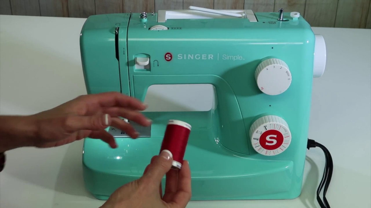 Singer Simple 3223 5 Заправка и намотка шпульки