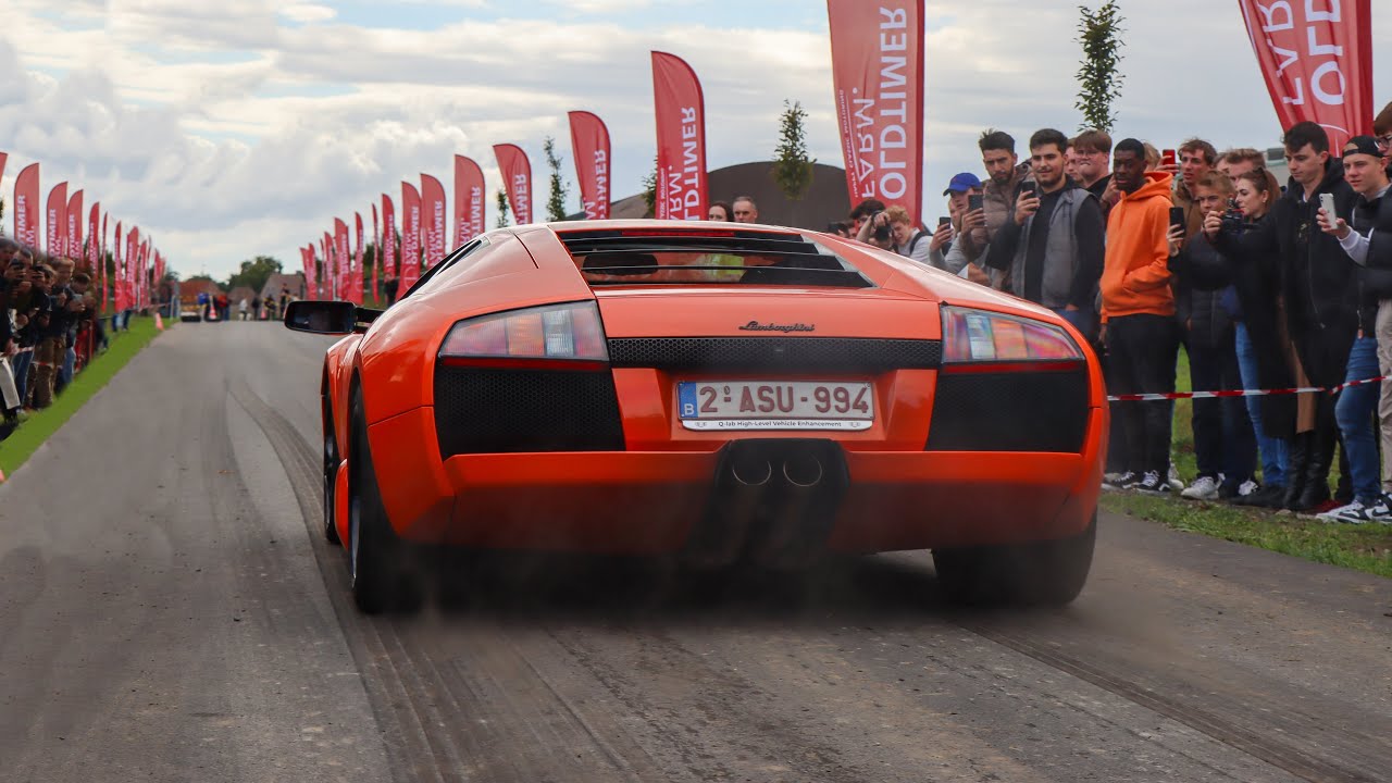 Supercars leaving a Carshow on a CLOSED ROAD with ACTION | Carbon Knokke 2022