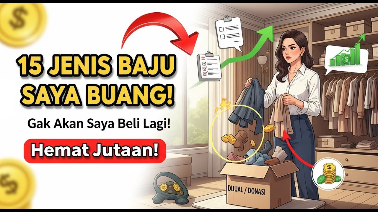 15 Jenis baju yang saya buang dan tidak akan saya beli lagi.