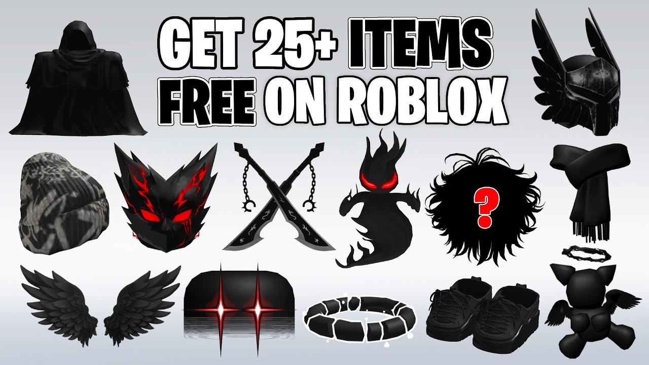 25 BEST BLACK & SECRET FREE ITEMS ON ROBLOX (2026) 🖤🤯