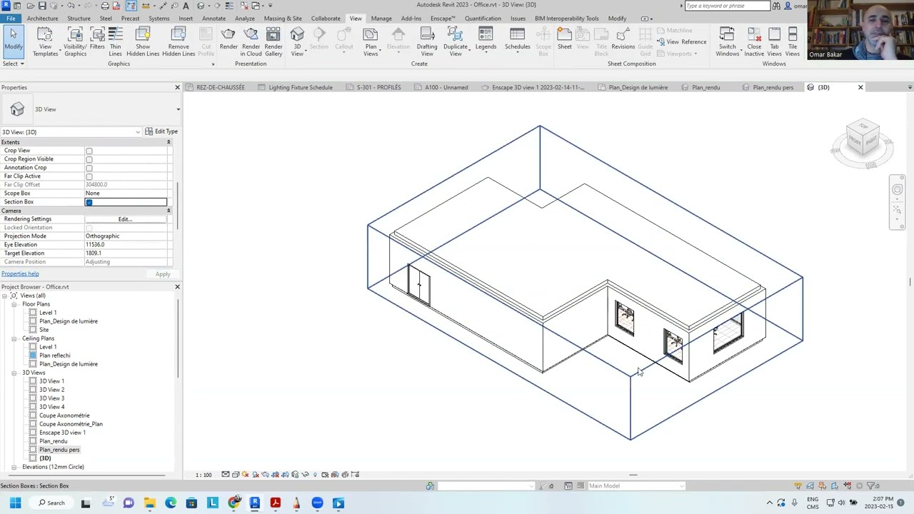 Revit 14   Vue en plan Rendu