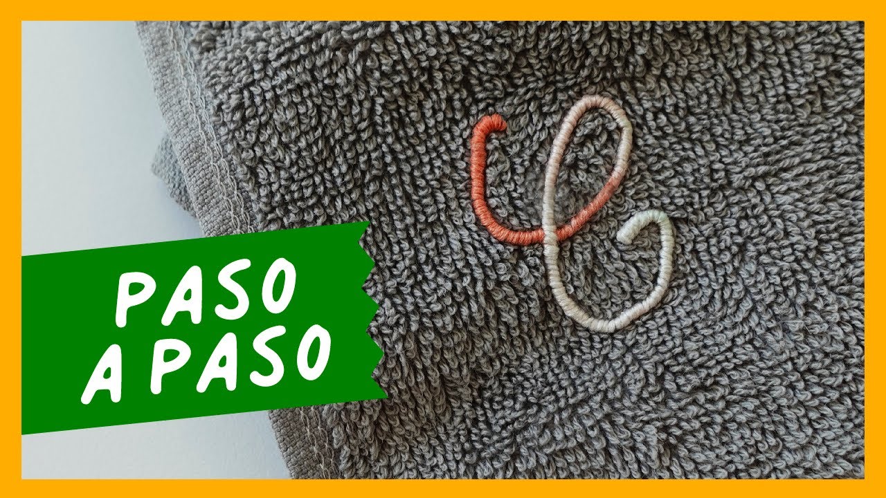🧵 Cómo Bordar LETRAS en Toallas 🧵