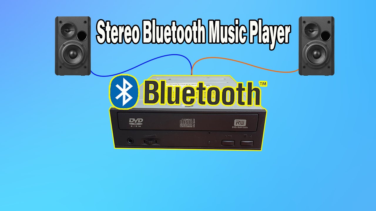 Turn a DVD ROM Old Into a Stereo Bluetooth Music Player