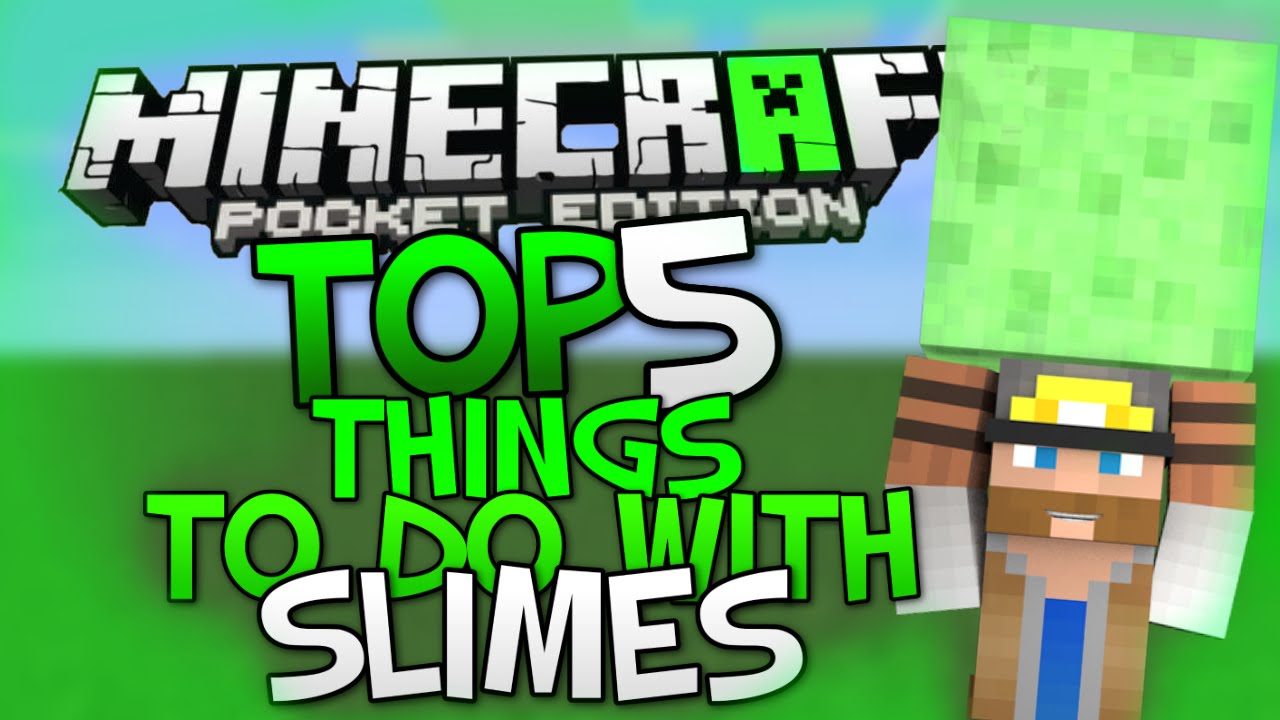 ✔ Minecraft PE: Top 5 Fun Things To do with Slime Blocks! | Awesome Slime Block Creations!